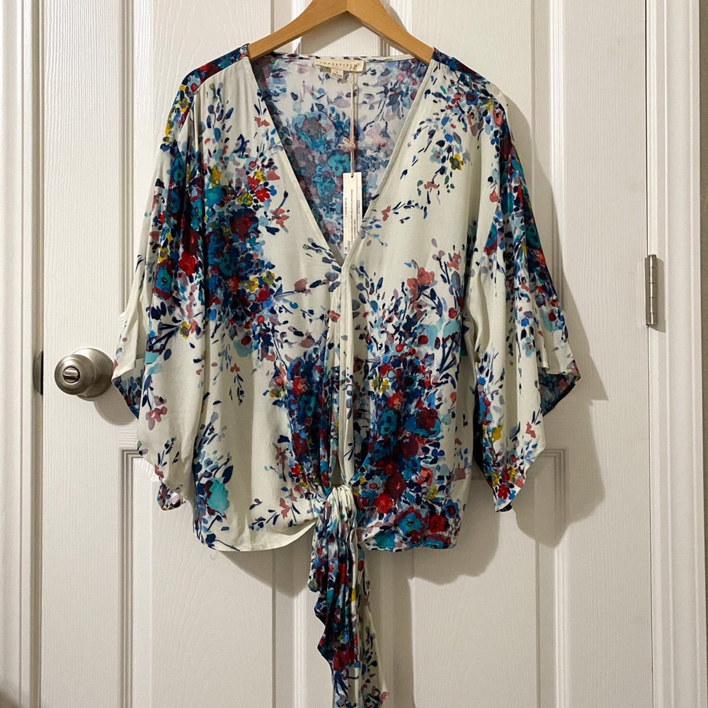 Love Stitch Tie Front